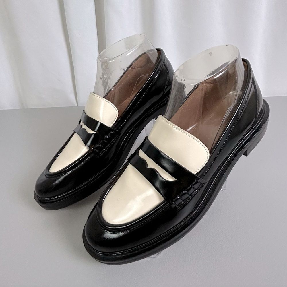 Madewell The Vernon Loafer new women’s Black and White Loafers size 7.5 - Picture 4 of 12